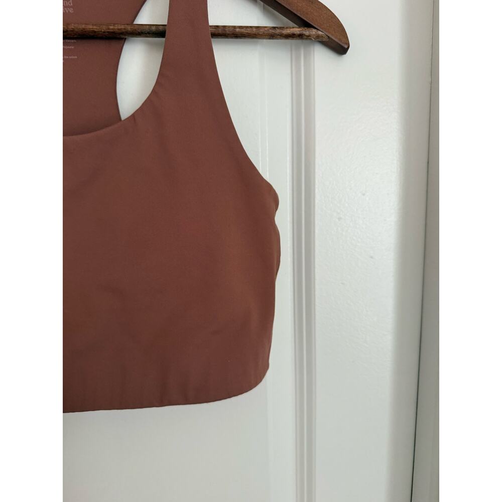 Girlfriend Collective Sports Bra Clay Size Medium - Picture 3 of 5